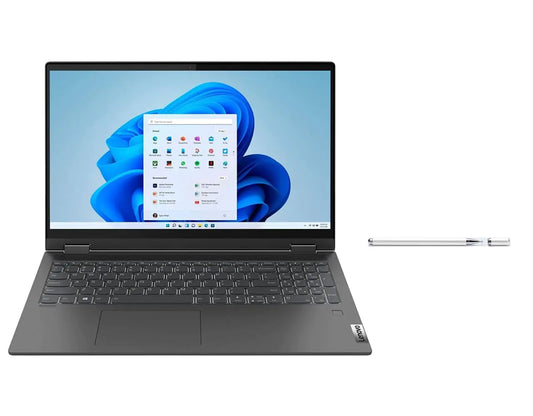 Lenovo Flex 5i 15.6" FHD Touch Screen Laptop | Intel Core i5-1135G7 Processor | 8GB RAM | 512GB SSD | Intel Iris Xe Graphics | Windows 11 Home | Graphite Grey | Bundle with Stylus Pen